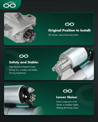 SCITOO Starter 6692N label and specs showcase 12V, 1.2kW performance.