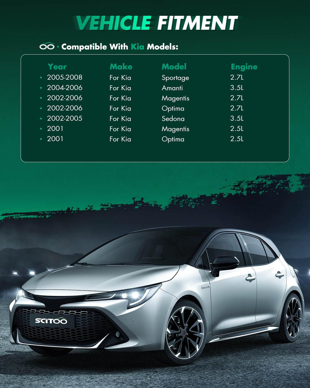 SCITOO 17764N SMN0004 installation in compatible Hyundai/Kia vehicles