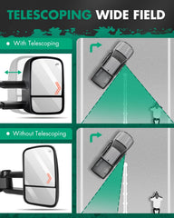 SCITOO wider visibility improves awareness when towing larger loads.
