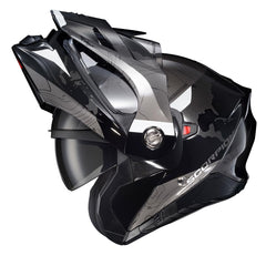 ScorpionEXO AT960 top ventilation reveals airflow intake for cooling during rides.