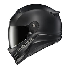 ScorpionEXO Covert FX full-face helmet in matte black for lightweight strength and aero stability