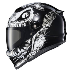 ScorpionEXO Covert FX gloss black shell offers lightweight protection for urban riding.