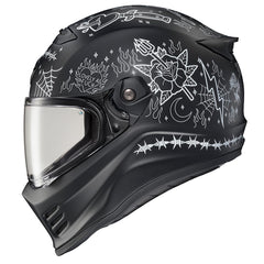 ScorpionEXO Covert FX helmet front view, aerodynamic for stable rides.