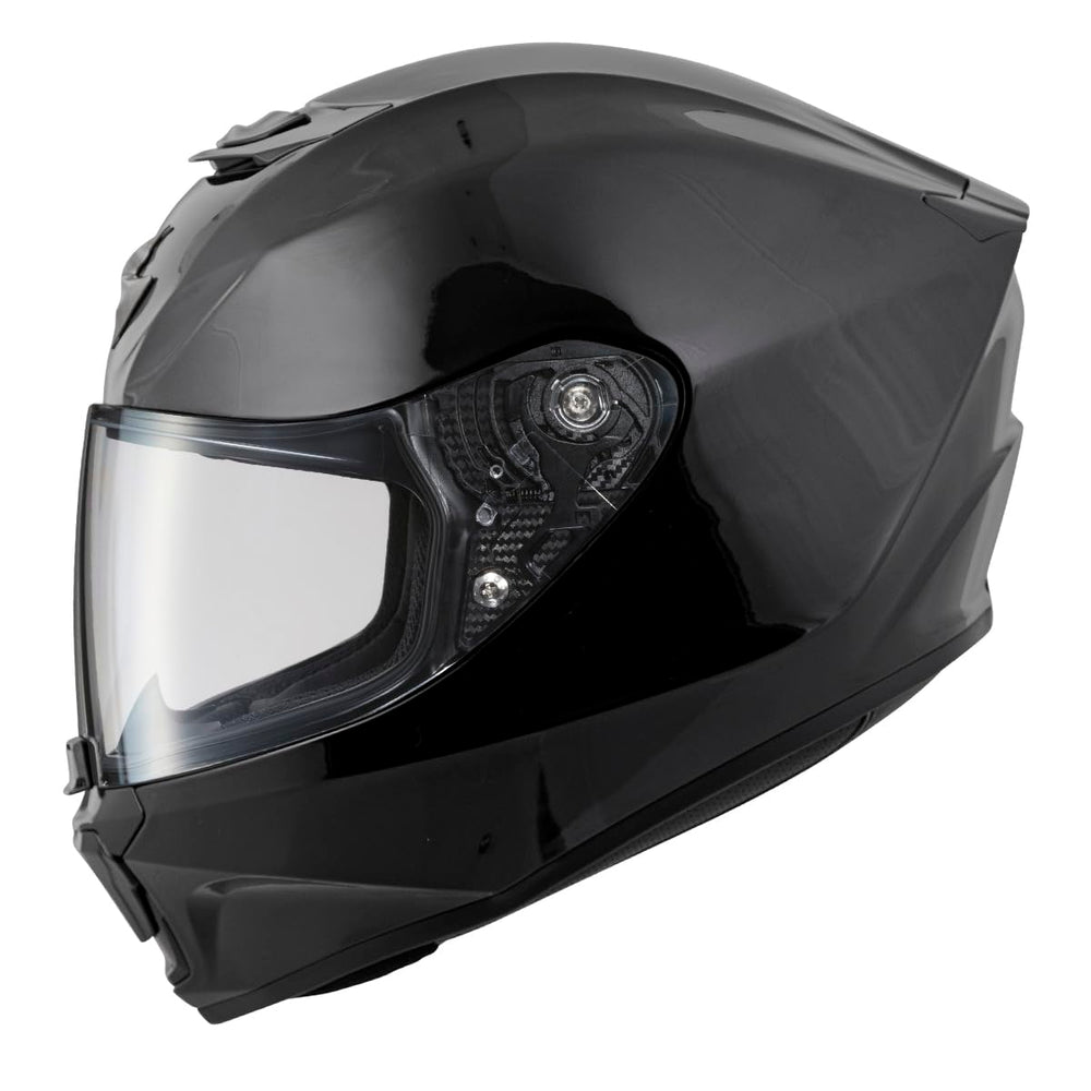ScorpionEXO EXO-R420 face shield Elliptic II with center lock for secure seal and clear vision.