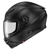 ScorpionEXO EXO-R430 front view highlights smooth aero profile for reduced wind lift.