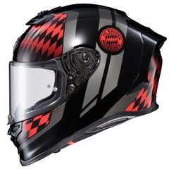 ScorpionEXO R1 Air front view with Pinlock-ready shield for fog-free visibility.