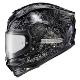 ScorpionEXO R330 front view helmet showing aerodynamic shell for smooth riding.