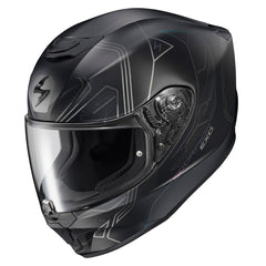 ScorpionEXO R330 pinlock-ready shield for fog-free visibility.