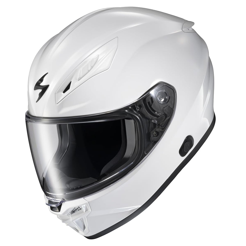 ScorpionEXO R430 EllipTec shield with no-fog coating for clear vision.
