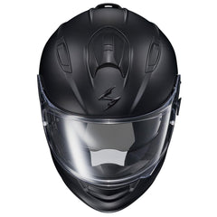 ScorpionEXO Ryzer eye-port with shield demonstrates fog-free visibility and tool-free shield changes.