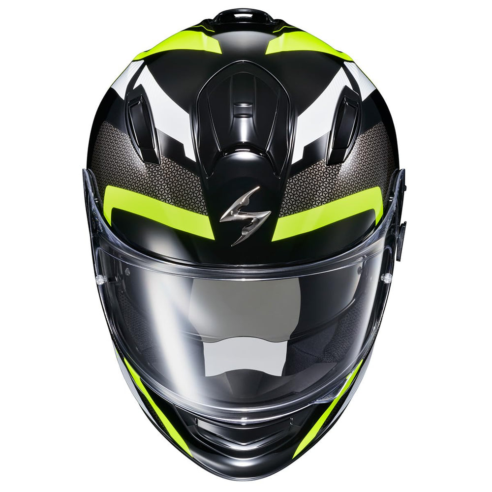 ScorpionEXO Ryzer helmet top ventilation highlights airflow design