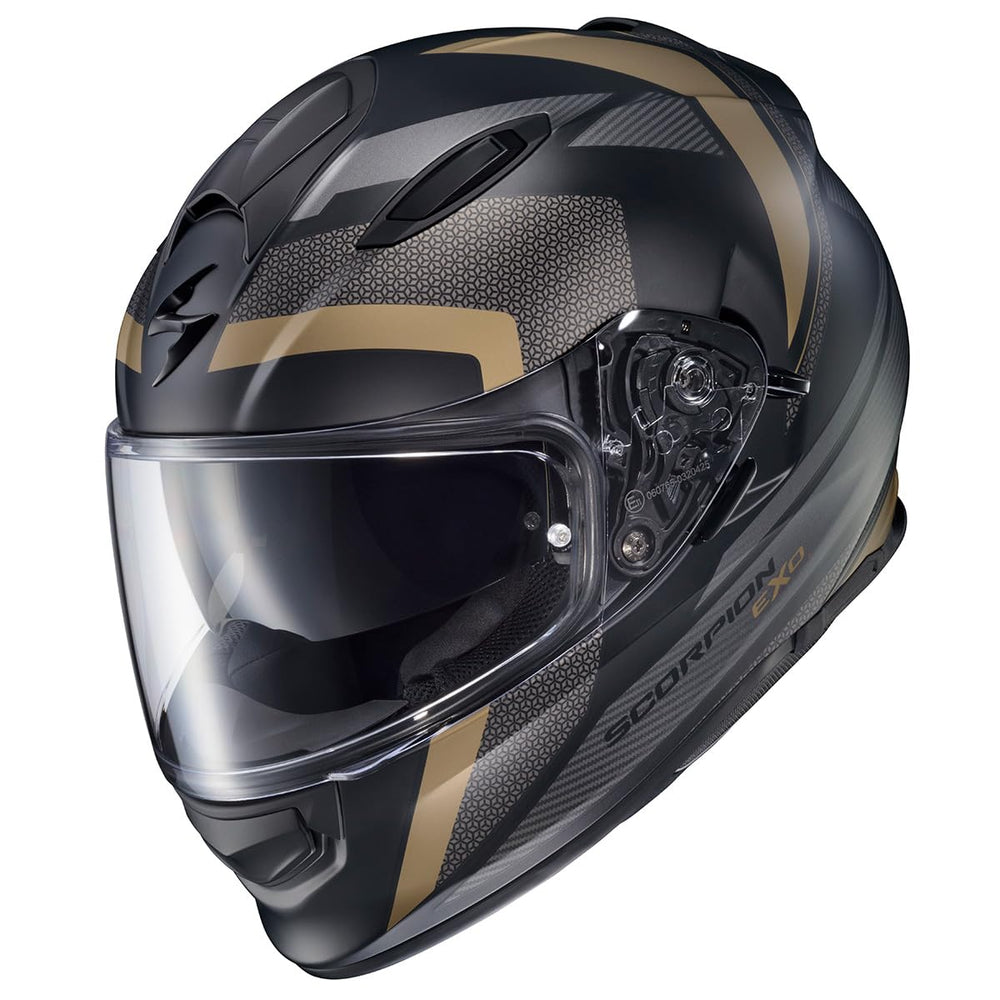 ScorpionEXO Ryzer Pinlock-ready shield for fog-free visibility during rides.