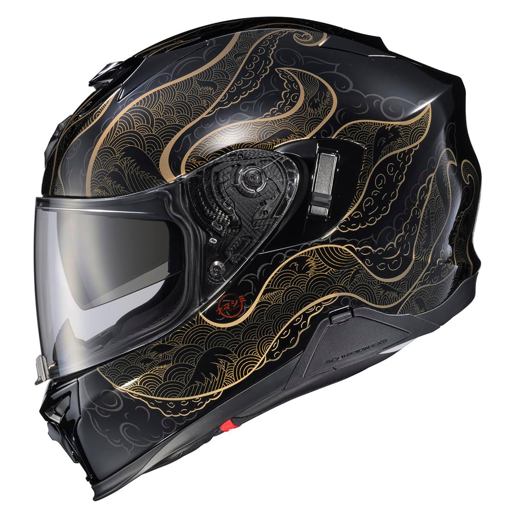 ScorpionEXO T520 front view highlighting aero design for smooth rides.