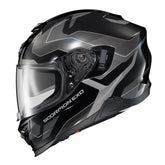 ScorpionEXO T520 Phantom front view showing aerodynamic shell for smooth highway riding
