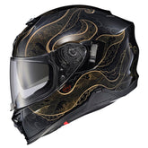 ScorpionEXO T520 shell close-up highlights durable protection for long highway trips