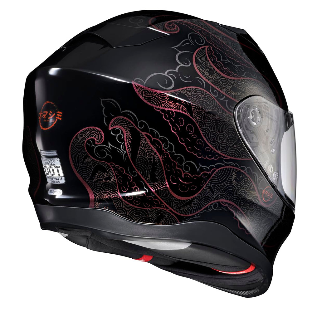 ScorpionEXO T520 shield down with Everclear no-fog visor in use