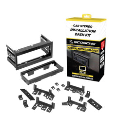 Scosche GM1500B dash kit with universal brackets enables a precise, secure fit.