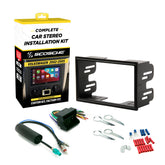 Scosche ICVW5BN dash kit front view ensures secure, factory-like appearance.
