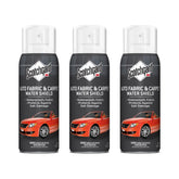 Scotchgard 4104D bottle pouring onto fabric to form a protective barrier against stains