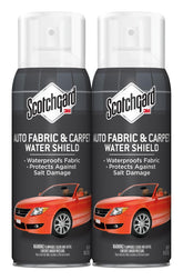 Scotchgard Auto Bottle Pour: invisible protection forming a water-repellent layer on fabrics.