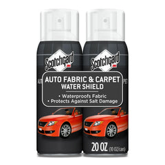 Scotchgard Auto Spray Application: even coat preserves fabric softness while repelling spills.