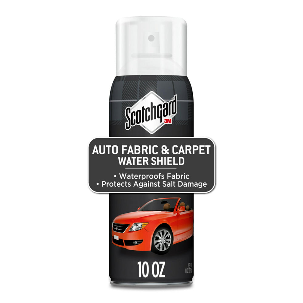Scotchgard spray application shows a simple water repellent formula in action.