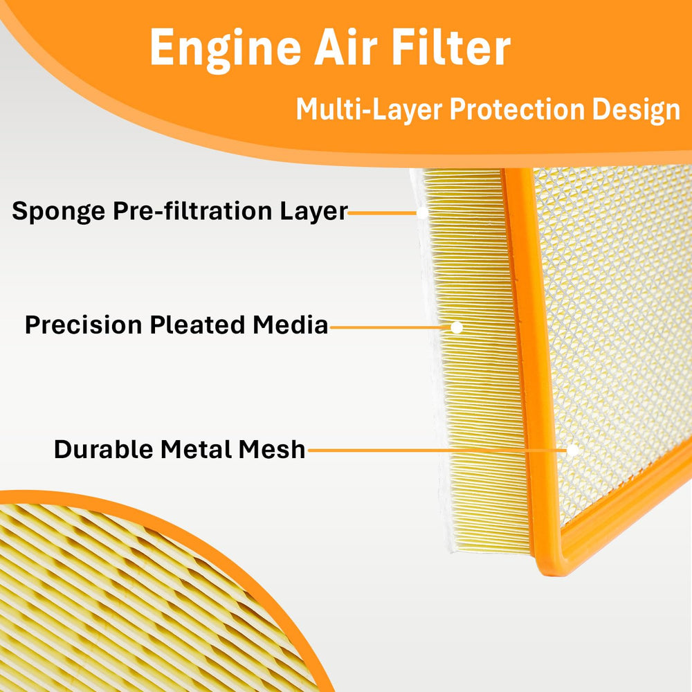 Screw Rhino cabin air filter front view maintains cabin air quality