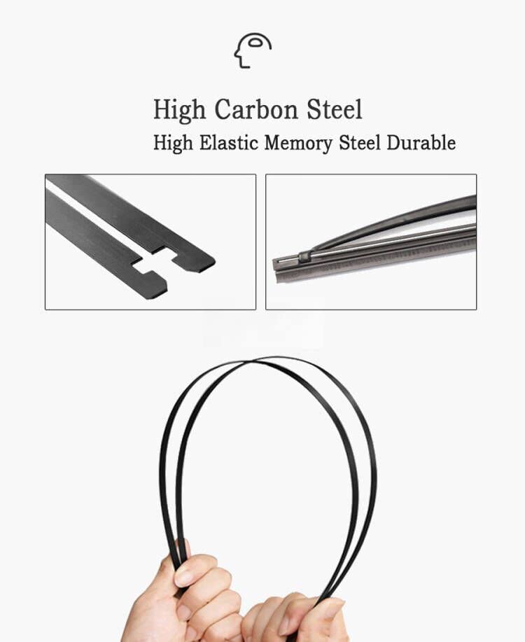Sctioansn wiper blades rain-performance closeup suggests reliable visibility.