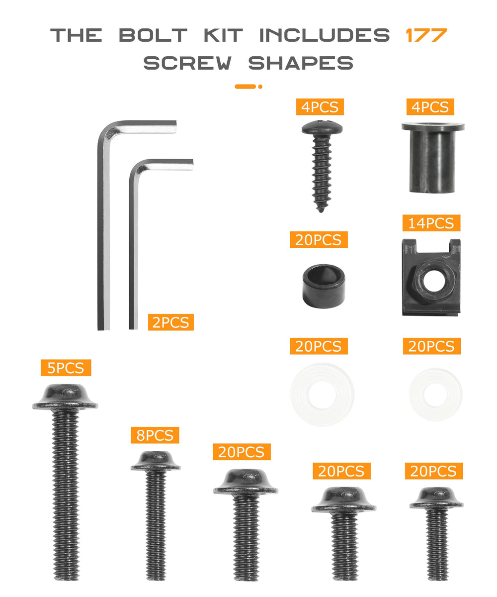 SCUARI black galvanized aluminum finish resists rust for long life.