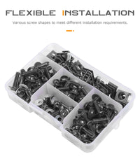 SCUARI nuts, washers, and pillars for flexible fairing assembly.