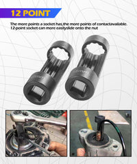 SCUARI strut nut socket 24mm rust-resistant and long-lasting