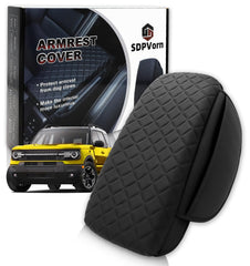 SDPVorn armrest cover for Bronco Sport center console with dual pockets for quick storage.