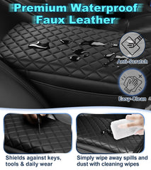 SDPVorn armrest cover waterproof faux leather is easy to clean