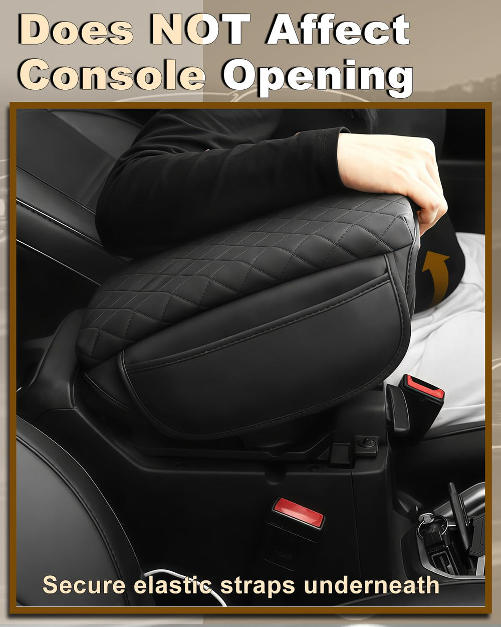 Easy no-tools installation of SDPVorn armrest cover in seconds