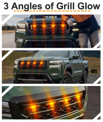 SDPVorn Frontier amber LED grille light complete kit with harness and guide.
