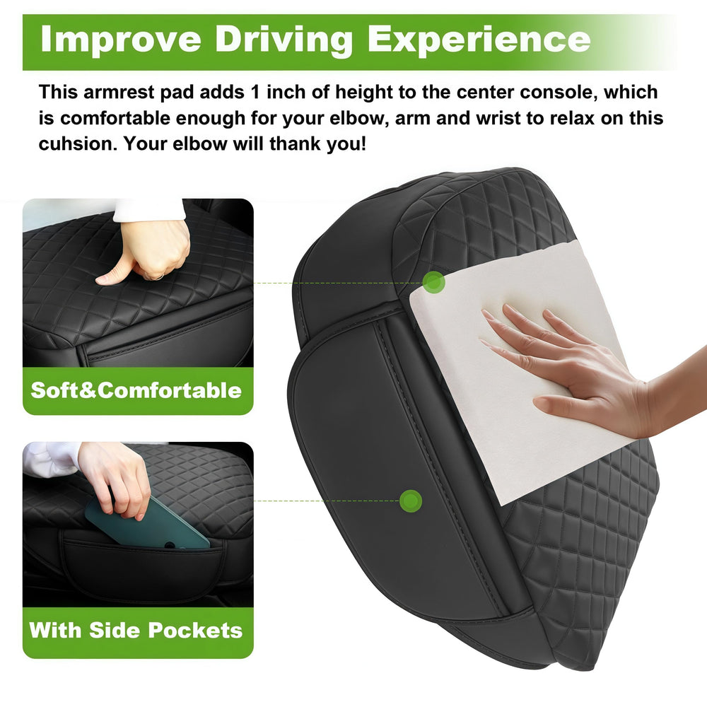 SDPVorn PU leather finish for Pathfinder center console cover looks premium
