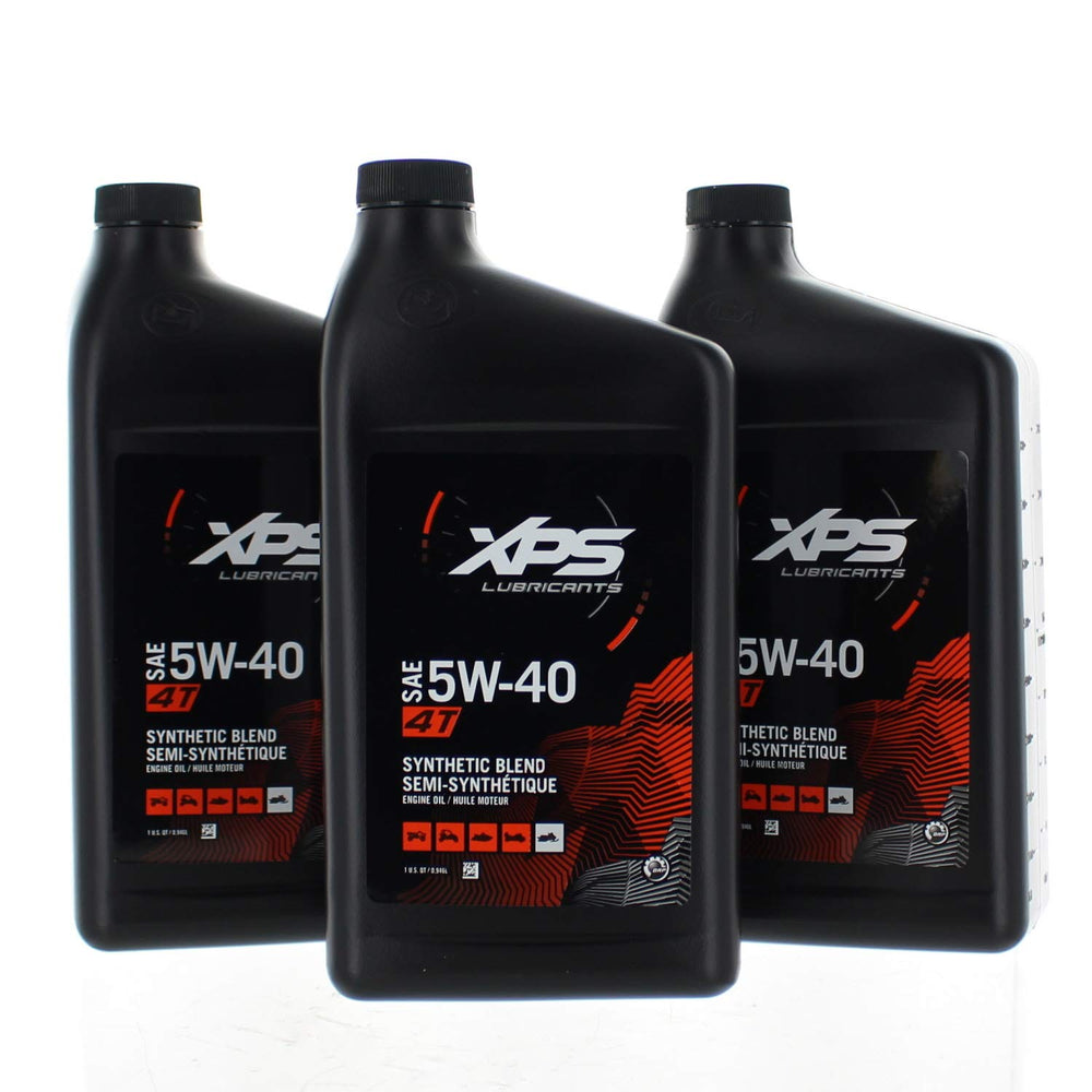 Sea-Doo OEM 9779251-1 synthetic blend oil bottle for enhanced engine protection