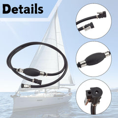 SeaSierra rubber primer bulb for vacuum priming and steady fuel delivery