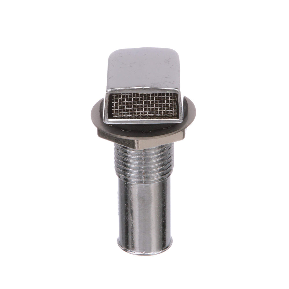 SEACHOICE chrome vent with flame arresting screen blocking contaminants