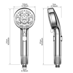 Chrome finish adds a modern look to travel trailer bathrooms