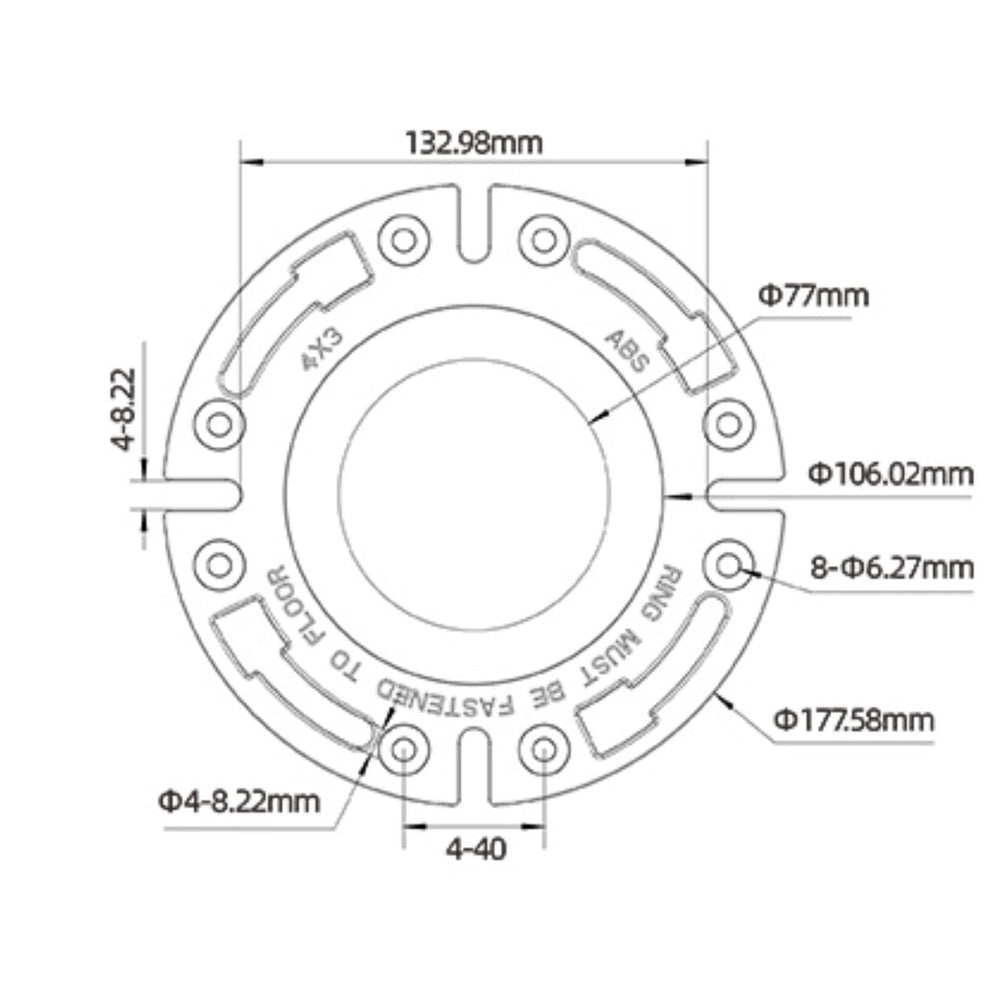 SEAFLO drain flange ensures a seamless connection and easy installation.