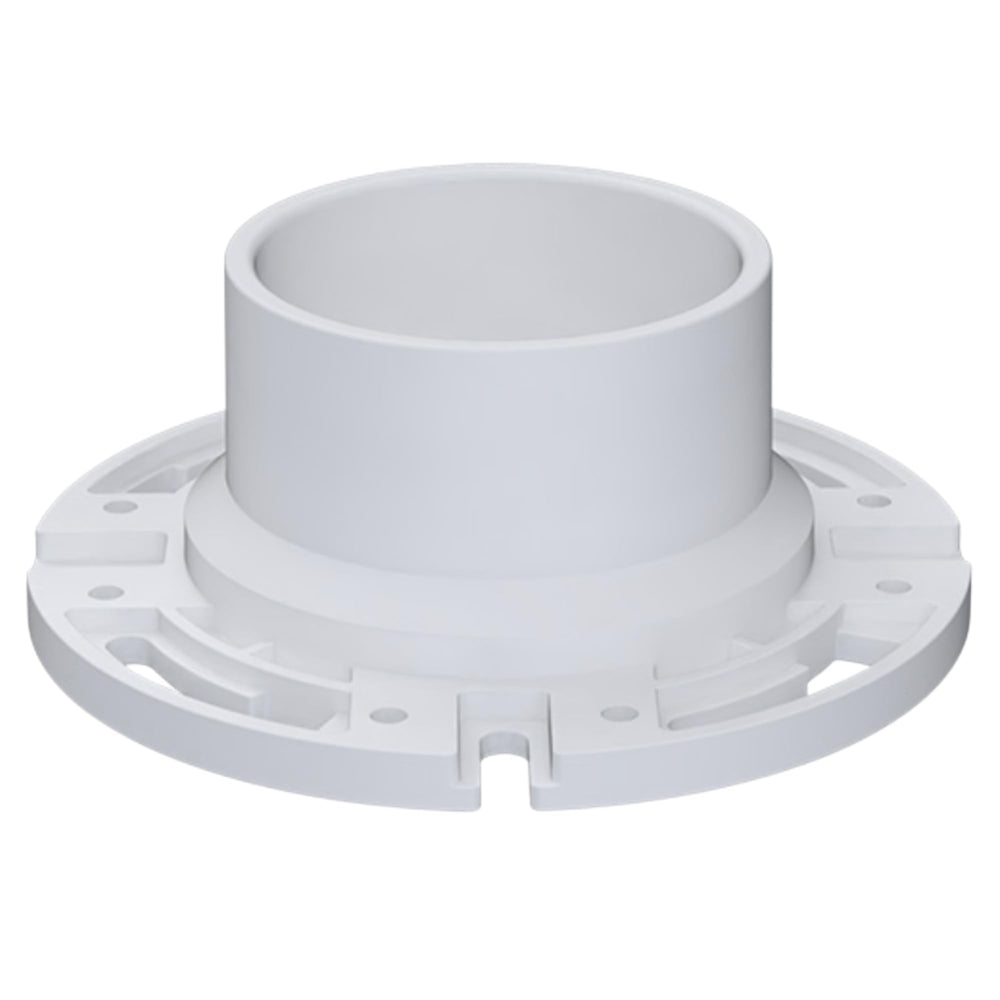SEAFLO white floor flange enhances RV bathroom aesthetics and compatibility