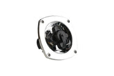 SEAFLO wall-mount inlet chrome front view for stable shore connections