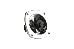SEAFLO wall-mount inlet chrome front view for stable shore connections
