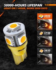 SEALIGHT 194 Amber 2000K glove box light aids quick item access.