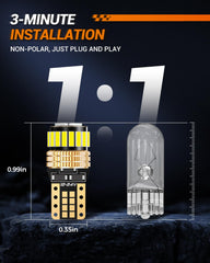 SEALIGHT 194 LED bulb for trunk cargo light brightens rear storage area.