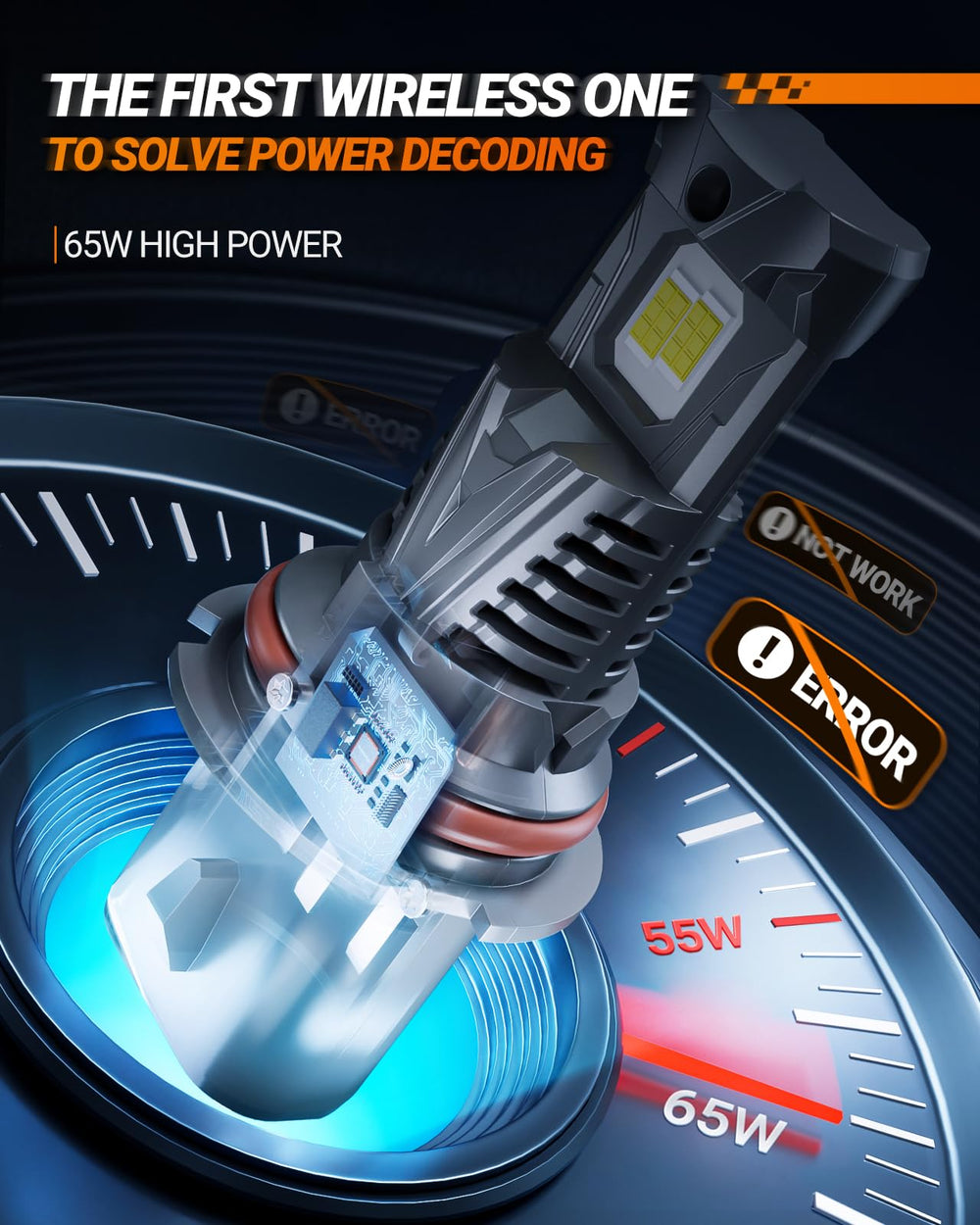 SEALIGHT 9004 cooling fan delivers 25000rpm performance to keep bulbs cool