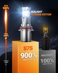 SEALIGHT 9004 installation gloves included for easy plug-and-play replacement
