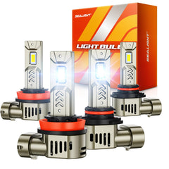 SEALIGHT 9005/HB3 LED headlight bulbs pack of four for enhanced visibility