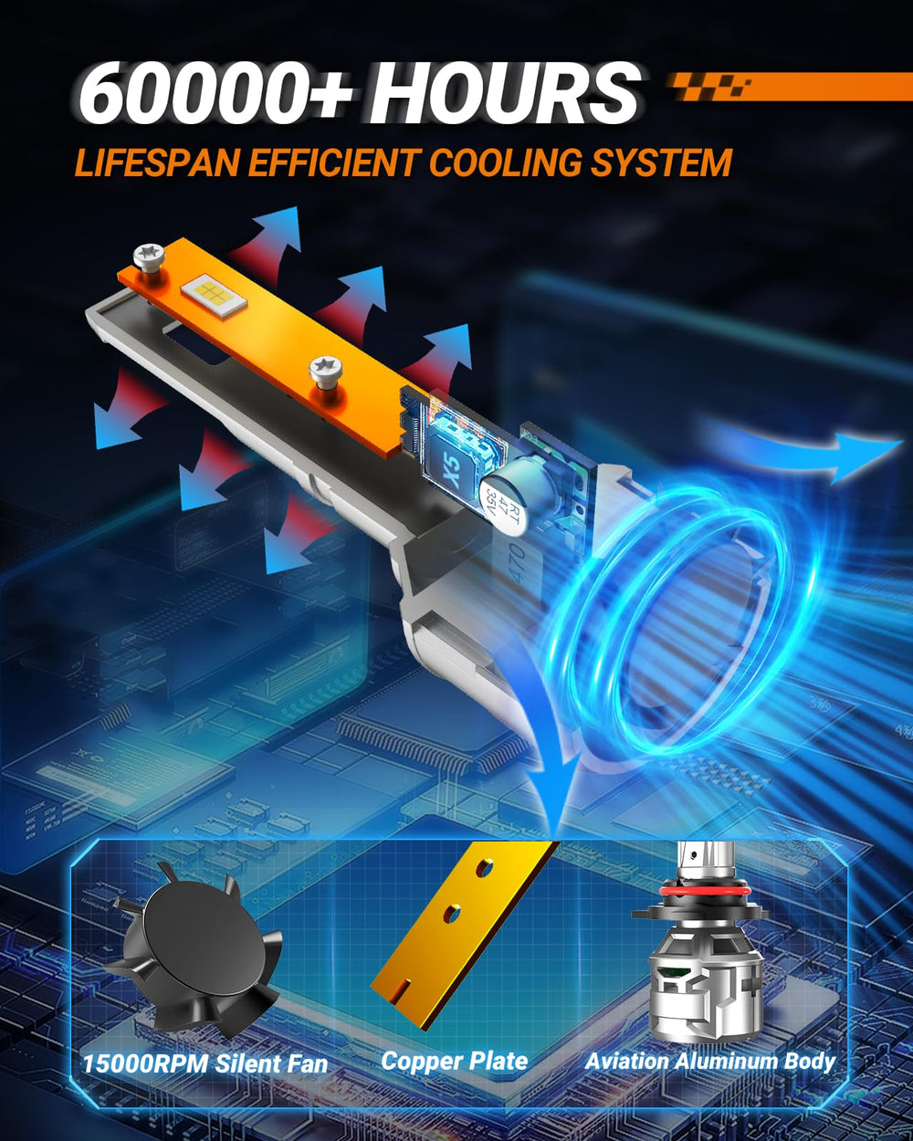 1:1 design preserves beam pattern for precise, glare-free lighting.